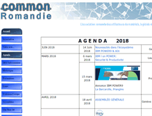 Tablet Screenshot of common-romandie.ch